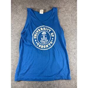 Vintage University Of Toronto Graphic Tank Top Mens L Blue Collegiate Sportswear